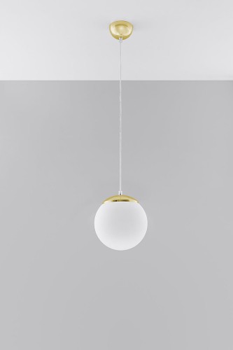 Sollux Lighting Lampa wisząca UGO 20 złota