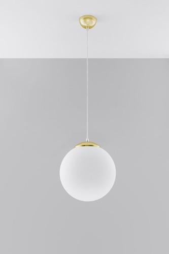 Sollux Lighting Lampa wisząca UGO 30 złota