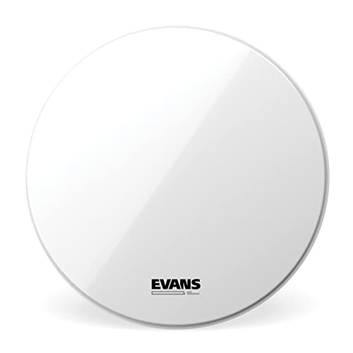 Evans BD26RSW-NP EQ3 Rezonant gładki bas głowica bębna, biała, 66 cm