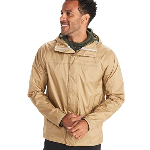 Marmot Meżczyzni PreCip Eco Jacket S22, Wodoodporna kurtka przeciwdeszczowa, oddychający płaszcz przeciwdeszczowy z kapturem, lekka wiatrówka hardshell na wędrówki, Shetland, L