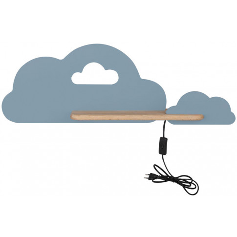 Niebieska lampka nocna chmurka z wtyczką - 2X K002 K1-R86