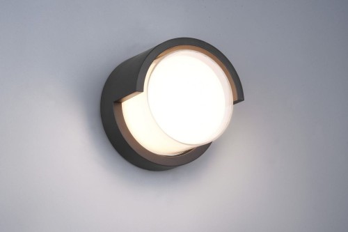 Puno LED kinkiet zewnętrzny 1-punktowy czarny R27036132