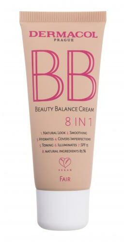 Dermacol BB Beauty Balance Cream 8 IN 1 SPF15 krem bb 30 ml dla kobiet 1 Fair