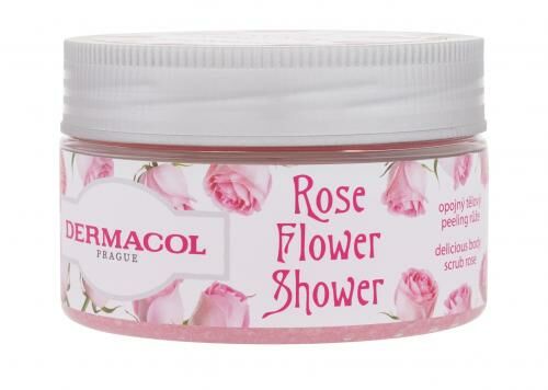 Dermacol Rose Flower Shower Body Scrub peeling do ciała 200 g dla kobiet