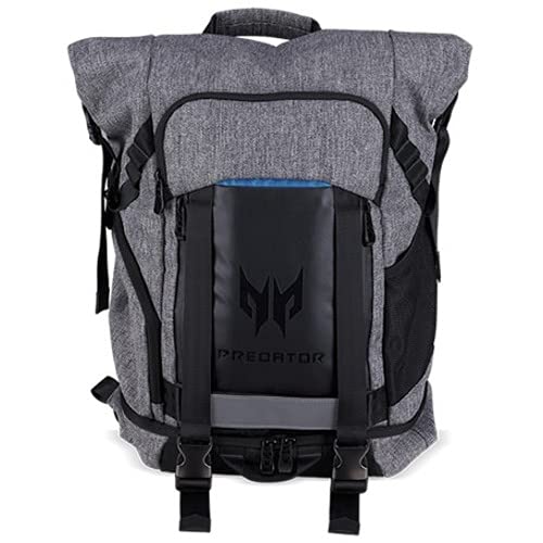 Acer NP.BAG1A.290 PREDATOR GAMING ROLLTOP BACKPACK FOR 15 NBs GRAY n TEAL BLUE RETAIL PACK