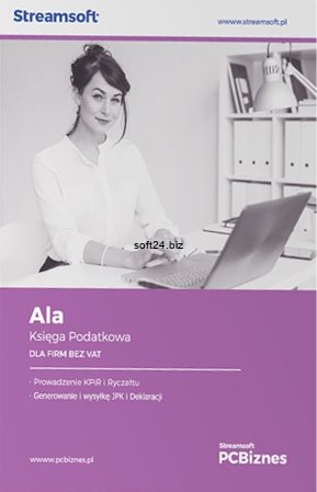 PCBIZNES ALA Księga podatkowa dla firm bez VAT