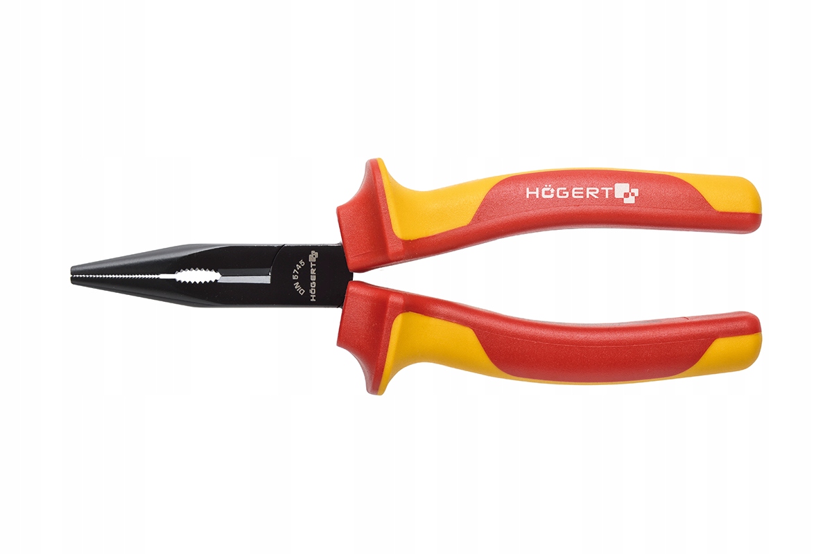 hogert technik Szczypce wydłużone proste 200 mm, 1000 V, VDE HT1P917 HT1P917