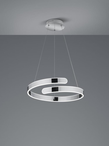 Parma LED lampa wisząca 1-punktowa chrom R37071106