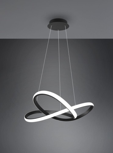 Course LED 4000K lampa wisząca 1-punktowa czarna R32051432