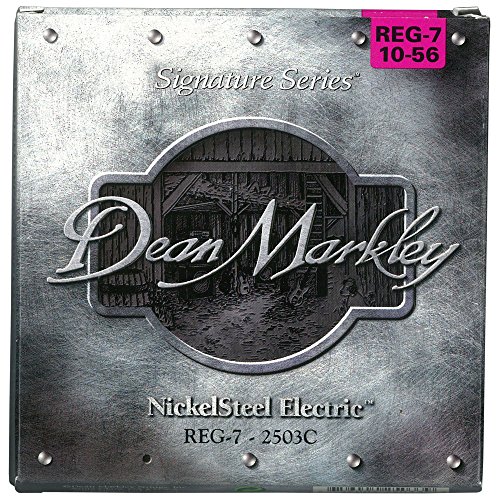 Dean Markley REG 10-56 regularne struny do gitary ze stali niklowej (7 szt.)