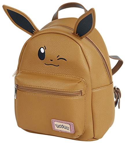 DIFUZED Sac à DOS Pokemon Evoli Premium plecak dziecięcy, 41 cm, brązowy (Marron), brązowy (marron), 41 centimeters, plecak dziecięcy