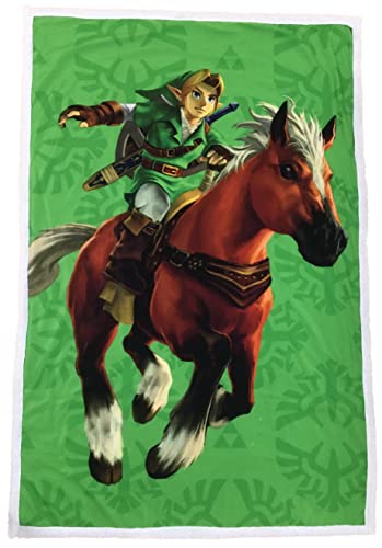 Pled Sherpa Dwustronna polarowa i futro Sherpa The Legend of Zelda Epona, 100x150