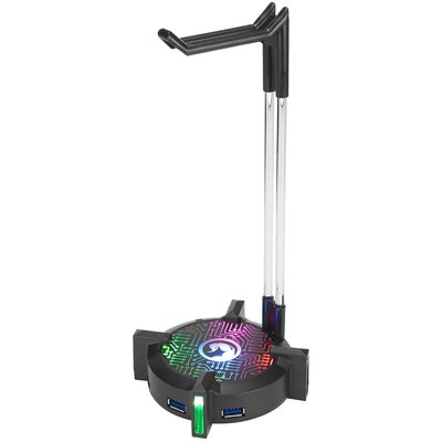 Hifiman Statyw dla smartfonów Marvo na sluchátka HZ-04 4x USB 3.0 HUB HZ-04) Czarne