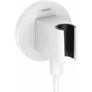 HANSGROHE 26888700 FixFit S przyłącze węża z uchwytem prysznicowym, biały matowy