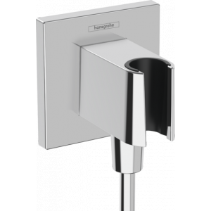 HANSGROHE 26889000 FixFit E przyłącze węża z uchwytem prysznicowym, chrom