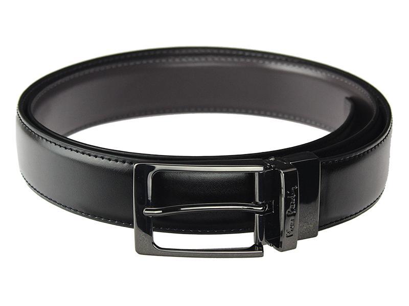 Elegancki męski pasek skórzany Pierre Cardin