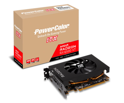 PowerColor Radeon RX 6500 XT ITX AXRX 6500XT 4GBD6-DH