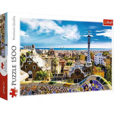 Trefl Puzzle 1500 elementów Park Guell, Barcelona