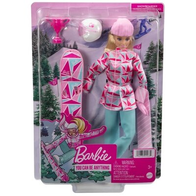 Mattel Sporty zimowe - Snowboardzistka Lalka HCN32 HCN32