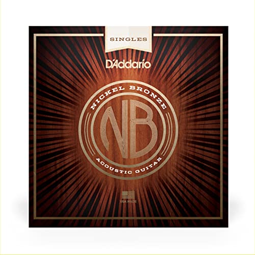 D'Addario NB034 .034 niklowy brąz nawinięta gitara akustyczna pojedynczy sznur