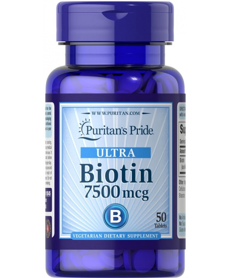 Puritan's Pride Biotyna 7500 mcg - 50 tabletek
