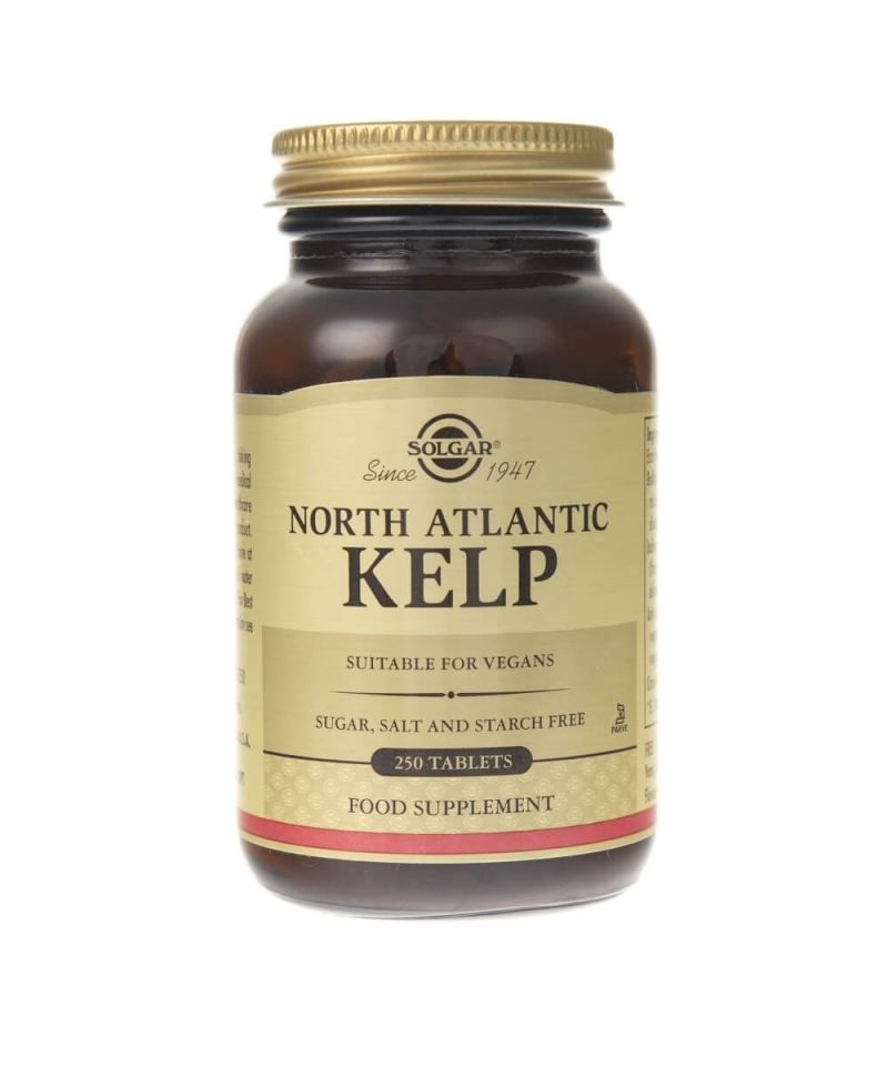 Solgar Północnoatlantycki Kelp (Jod)  200 mcg - 250 tabletek