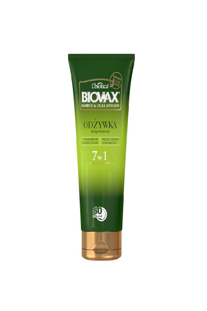 Lbiotica BIOVAX BAMBUS & OLEJ AVOCADO odżywka 60 sekund 200ml