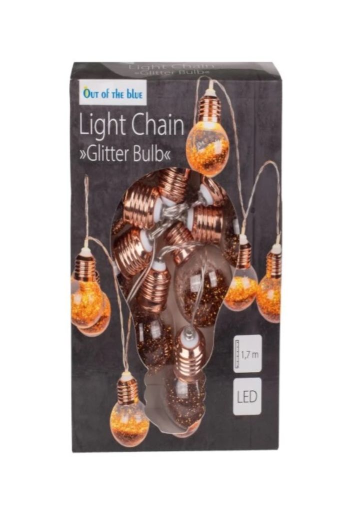 Lampki dekoracyjne Glitter Bulbs - 10 LED 1,7metra