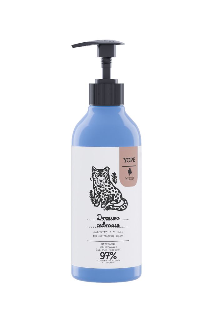 YOPE WOOD NATURALNY ŻEL POD PRYSZNIC 400ML DRZEWO CEDROWE