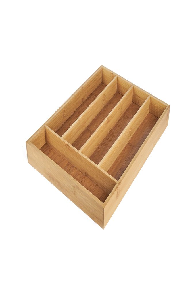 Wkład do szuflady na sztućce bambusowy Tadar 35,5 x 26,5 x 5 cm