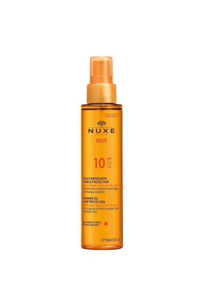 Nuxe Sun Huile Bronzante Visage Et Corps, olejek do opalania twarzy i ciała SPF10 150ml