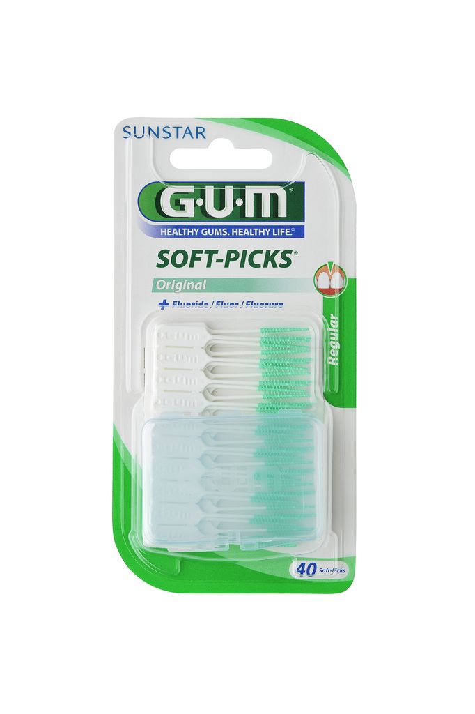 Sunstar Gum Soft-Picks Regular, czyściki międzyzębowe, 40 sztuk Duży wybór produktów | Dostawa kurierem DHL za 10.90zł !!!| Szybka wysyłka do 2 dni roboczych! | 9073436