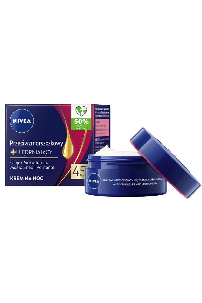 Nivea PRZECIWZMARSZCZKOWY + UJĘDRNIAJĄCY KREM NA NOC 45+ zakupy dla domu i biura! 54445150