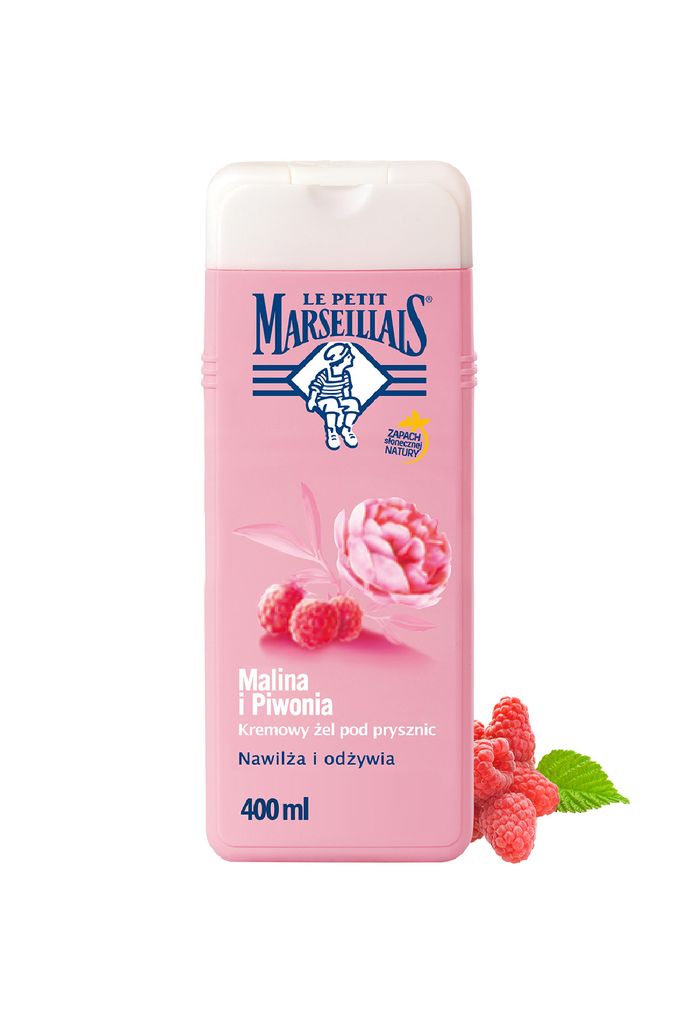 Le Petit Marseillais żel pod prysznic MALINA/PIWONIA 400ml 520300