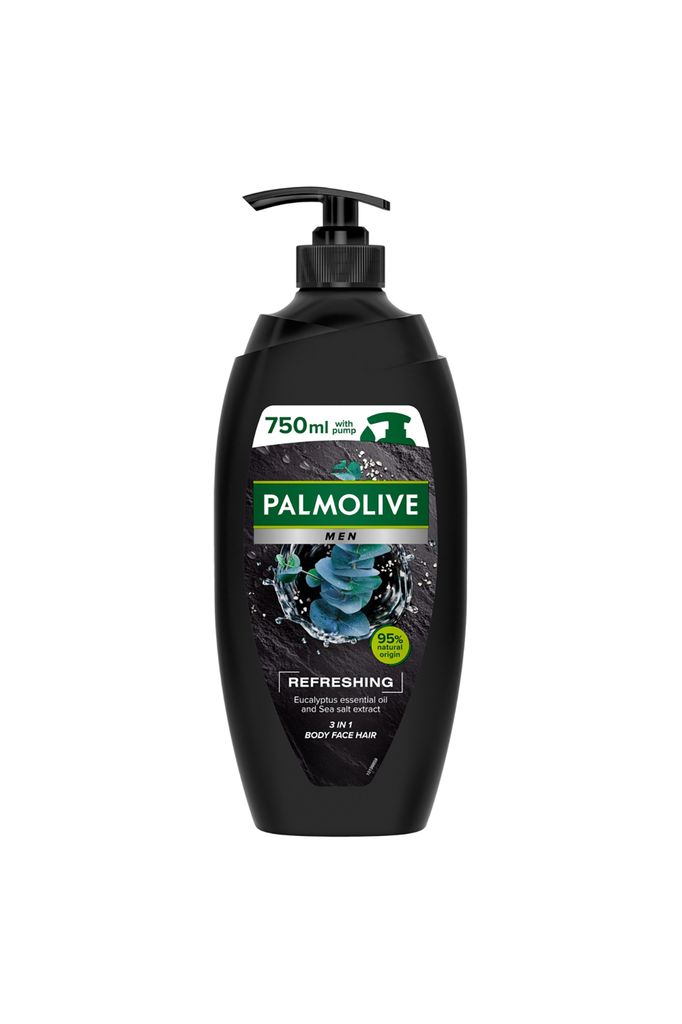 Palmolive Men Refreshing żel pod prysznic dla mężczyzn 2w1 (Sea Minerals and Eucalyptus Oil) 750 ml