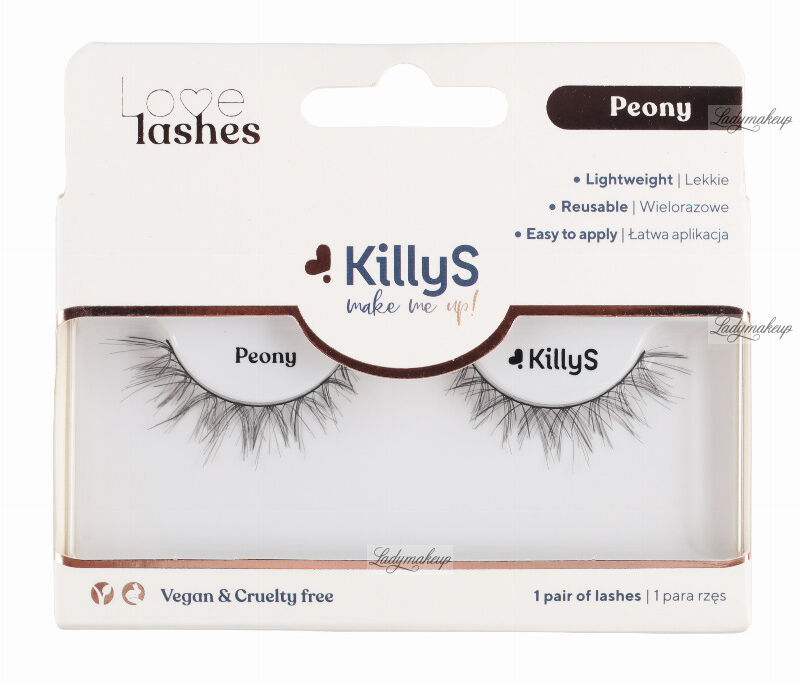 KillyS - Love Lashes - Strip False Eyelashes - Sztuczne rzęsy na pasku - PEONY