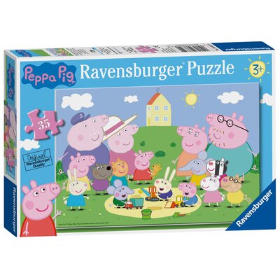 Ravensburger Puzzle 35 Świnka Peppa. Piknik -