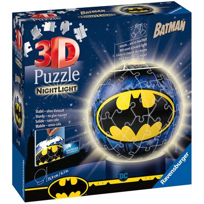 Ravensburger 11080 11080-lampka nocna: Batman-3D Puzzle