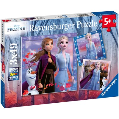 Фото - Пазли й мозаїки Ravensburger Puzzle 3x49 Frozen 2  