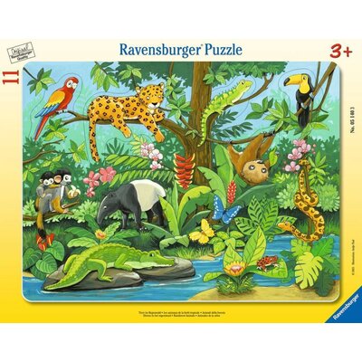Ravensburger Puzzle 11 Co tu pasuje$292 Zwierzęta lasu deszczowego