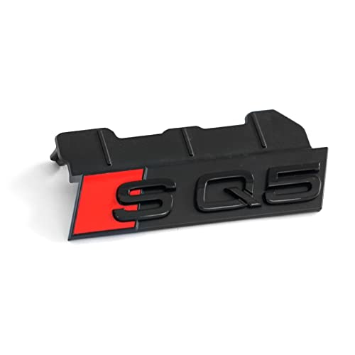 Audi 80A071805 napis SQ5 Clip Plakette uchwyt na kratkę chłodnicy Black Edition emblemat, czarny/czerwony