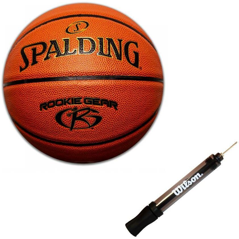 Spalding Piłka do koszykówki Rookie Gear r. 5 outdoor + Pompka Wilson