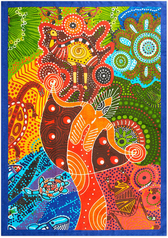 Trendy Kitchen by EXCÉLSA Ręcznik kuchenny ze wzorem - 70 x 50 cm