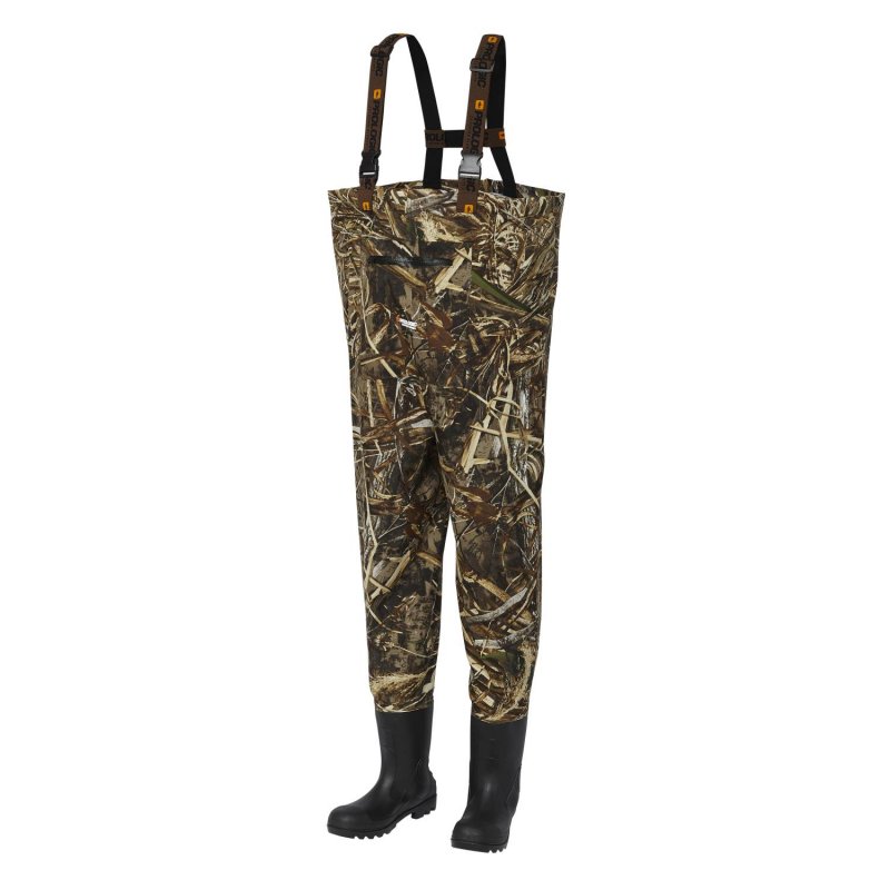 Wodery Prologic Max5 TASLAN CHEST WADER BOOTFOOT CLEATED XL 44/45-9/10 CAMO MAX5 58.5CM 94CM 148.5CM