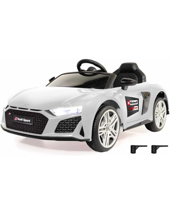 Jamara Ride-on Audi R8 Spyder, childrens vehicle (Kolor: BIAŁY, 18V, Einhell Power XChange)