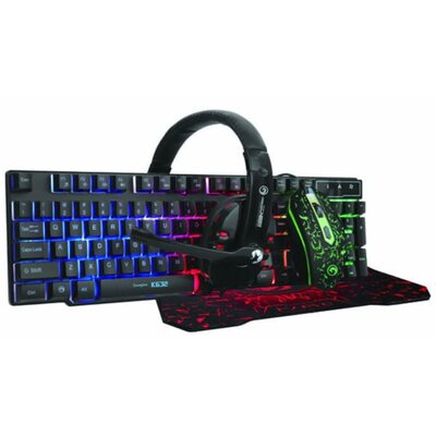 Marvo Cm370 Gaming Zestaw Przewodowy Klawiatura + Mysz + Słuchawki + Podkładka