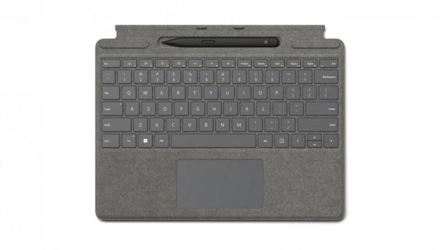 Microsoft Klawiatura Surface Signature Keyboard z piórem Surface Slim Pen 2 Commercial Platinium 8X8-00067 do Pro 8 Pro X
