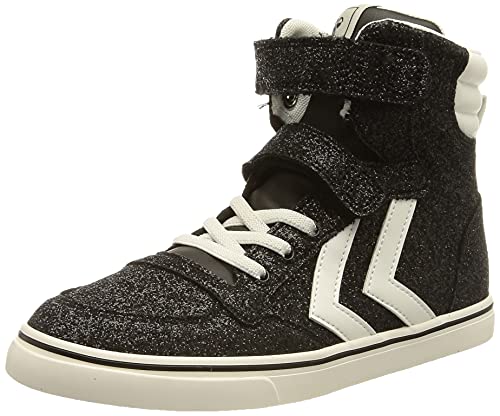 hummel Slimmer Stadil Glitter Jr wysokie sneakersy dziewczęce, czarny, 26 EU