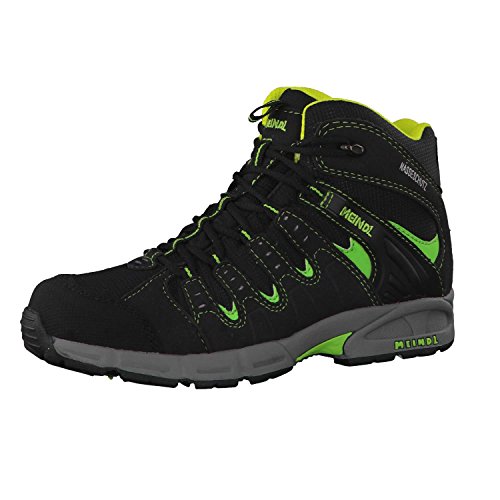 Meindl Unisex dziecięce buty trekkingowe Snap Junior Mid do trekkingu i wędrówek, Lemon czarny, 31 EU