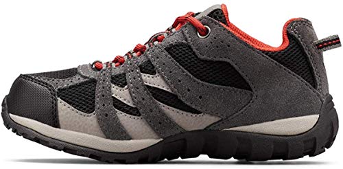 Columbia Unisex dziecięce buty trekkingowe Redmond Waterproof (wodoszczelne), Black Flame, 31 EU